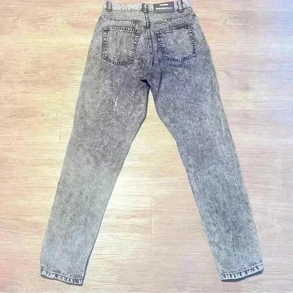 CDRDENIM JEANS MAKERS BLACK ACID WASHED HIGH RISE SKINNY JEANS SIZE  26 - Picture 6 of 16